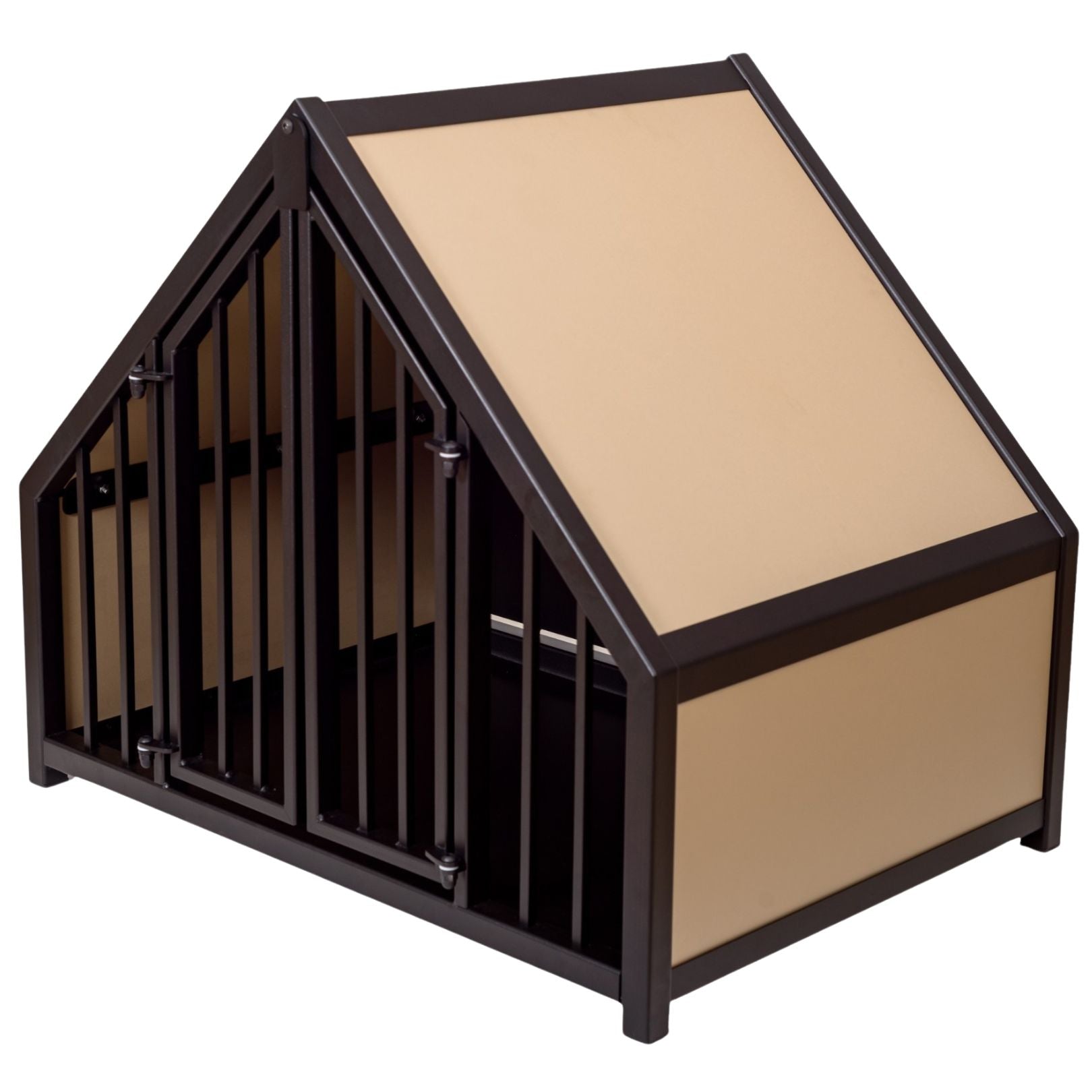 Luxe Hondenhuisje van Staal en Hout Sandpearl